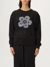 Kenzo Sweatshirt With "boke Flower" Embroidery In Black