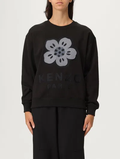 KENZO SWEATSHIRT KENZO WOMAN COLOR BLACK,H22378002
