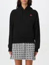 Kenzo Hooded Sweatshirt With Bo In Schwarz