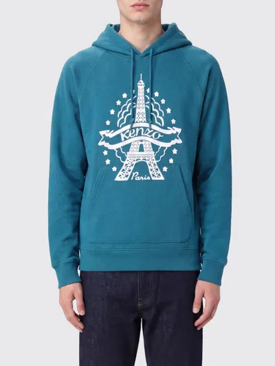 Kenzo Sweatshirt Men Color Green In Blue