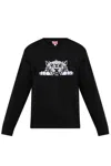 Kenzo Sweatshirt With A Distinctive Tiger Head In Black