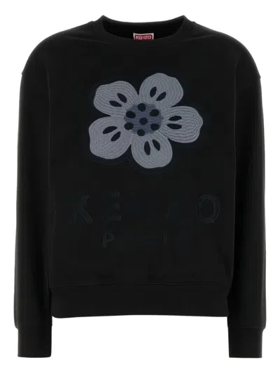 KENZO SWEATSHIRT WITH BOKE FLOWER EMBROIDERY