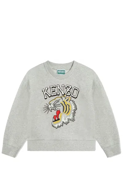 Kenzo Kids' Sweatshirt With Logo In Grey