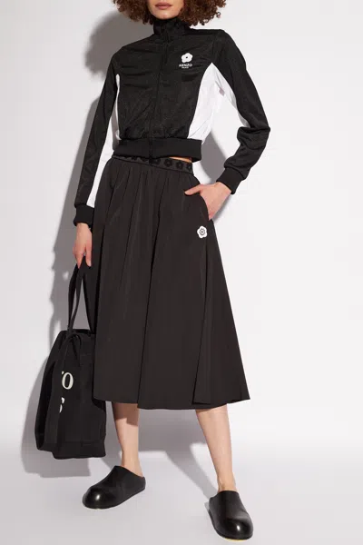 Kenzo Sweatshirt With Standing Collar In Black