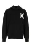 Kenzo Elephant Logo-embroidered Hoodie In Black