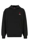 Kenzo Cotton Sweatshirt With Floral Back Design In Black