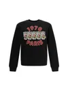 Kenzo Wild Tiger Embroidered Sweatshirt Black In Black