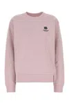 Kenzo Melange Pink Cotton Oversize Sweatshirt In Pink