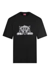 Kenzo Gots Happy Tiger T-shirt In Black