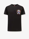 Kenzo Black  Paris Drawn Varsity T-shirt In Black