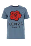 Kenzo Air Force Blue Cotton T-shirt In Blue