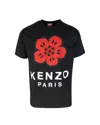 Kenzo Tshirt Con Stampa Boke Flower In Black