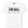 Kenzo Ivory T-shirt For Kids With Logo In White