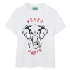 Kenzo T-shirt Con Stampa In White