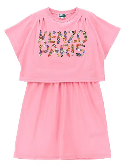 Kenzo Kids' T-shirt Dress In Pink