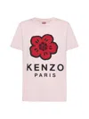 Kenzo Printed Cotton Jersey T-shirt In Faded Pink