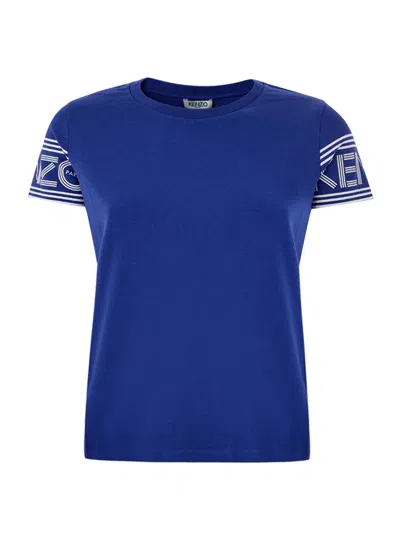 Kenzo T-shirt In Electric Blue Cotton