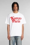 KENZO T-SHIRT IN WHITE COTTON