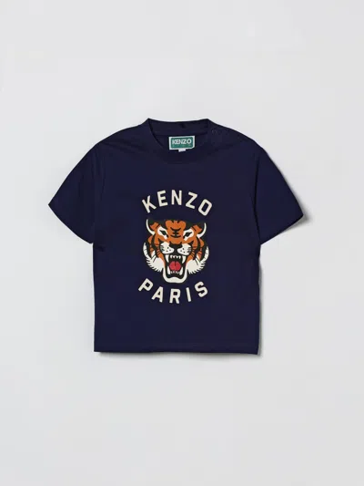 Kenzo Babies' T-shirt Kids  Kids In Blue