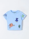 KENZO T恤 KENZO KIDS 儿童 颜色 蓝色,F36936009