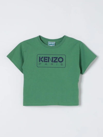 Kenzo T恤  Kids 儿童 颜色 绿色 In Green