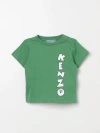 KENZO T-SHIRT KENZO KIDS KIDS COLOR GREEN,F33457012