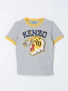 KENZO T恤 KENZO KIDS 儿童 颜色 灰色,F36093020