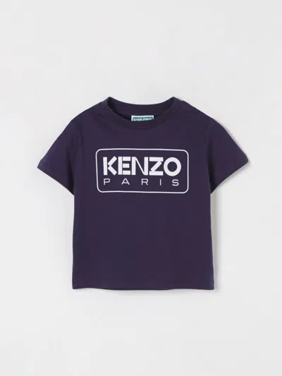 KENZO T-SHIRT KENZO KIDS KIDS COLOR MARINE,G60182082