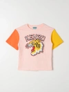 KENZO T恤 KENZO KIDS 儿童 颜色 粉色,F36085010
