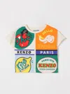 Kenzo Graphic Print T-shirt In Sand