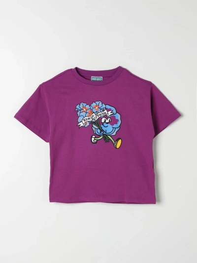 Kenzo T恤  Kids 儿童 颜色 紫色 In Violet