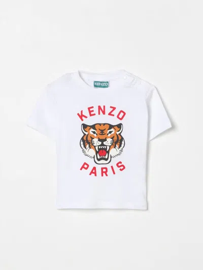 KENZO T-SHIRT KENZO KIDS KIDS COLOR WHITE,G60220001