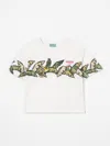 Kenzo T-shirt Mit Grafischem Print In Weiss