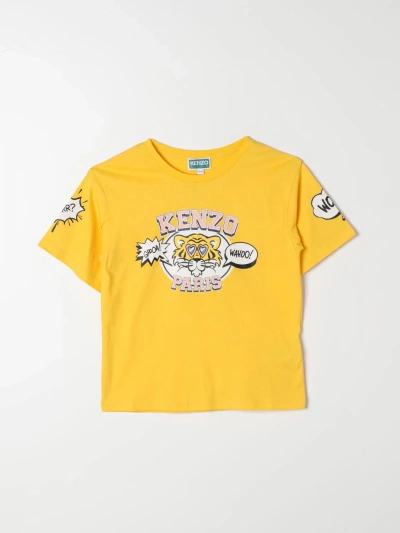 Kenzo T恤  Kids 儿童 颜色 黄色 In Yellow