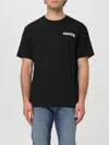 Kenzo Black Cotton T-shirt With Logo In 黑色