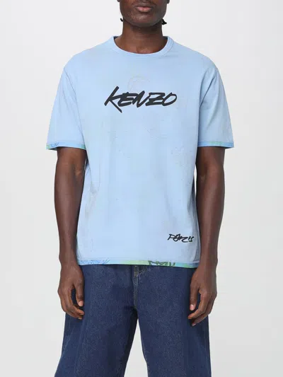KENZO T-SHIRT KENZO MEN COLOR BLUE,H24831009