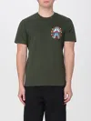 Kenzo Varsity Drawn Graphic-embroidered T-shirt In Kaki