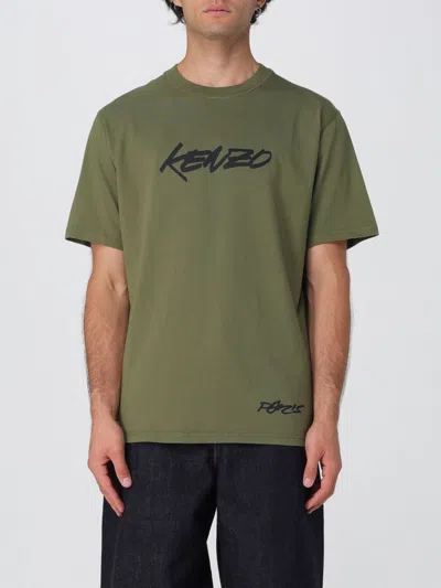 KENZO T-SHIRT KENZO MEN COLOR KAKI,H22977030