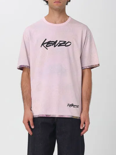KENZO T-SHIRT KENZO MEN COLOR PINK,H24831010