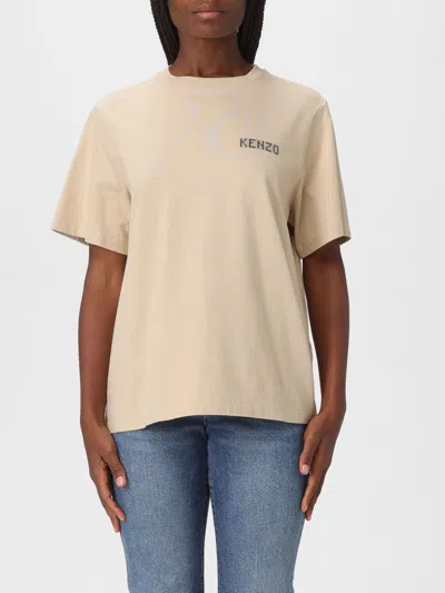 Kenzo T-shirt  Woman Color Beige In Neutral