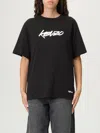 Kenzo Logo Printed Crewneck T-shirt In Black