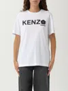 Kenzo Loose T-shirt Organic Cotton Crew Neck In White