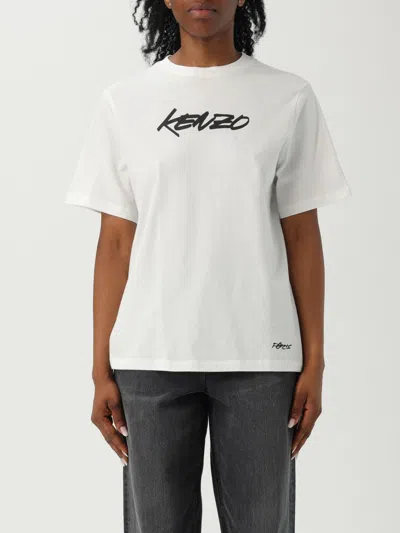 KENZO T-SHIRT KENZO WOMAN COLOR WHITE,H22982001