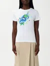 Kenzo Peonies T-shirt In Weiss
