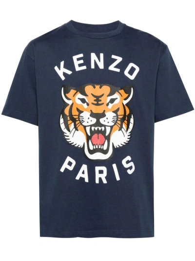Kenzo T-shirt Logo In Blue