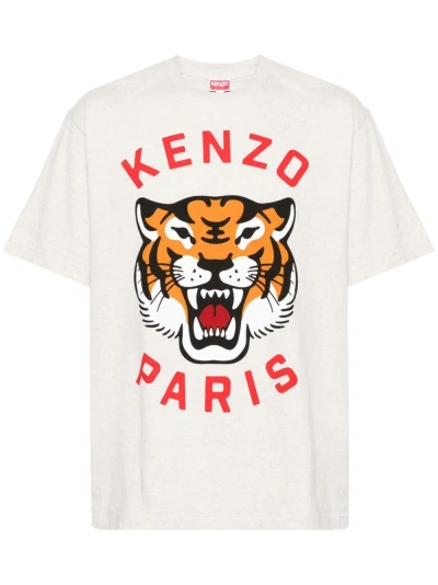 Kenzo T-shirt Logo In Gray