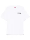 Kenzo White Cotton T-shirt With Logo In White