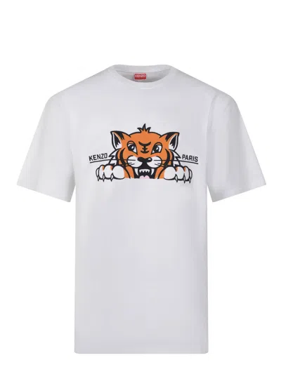 Kenzo T Shirt Made Of Cotton In White