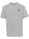 Kenzo Boke Flower Cotton T-shirt In Grey