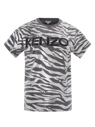 Kenzo T-shirt Print Animal Metal